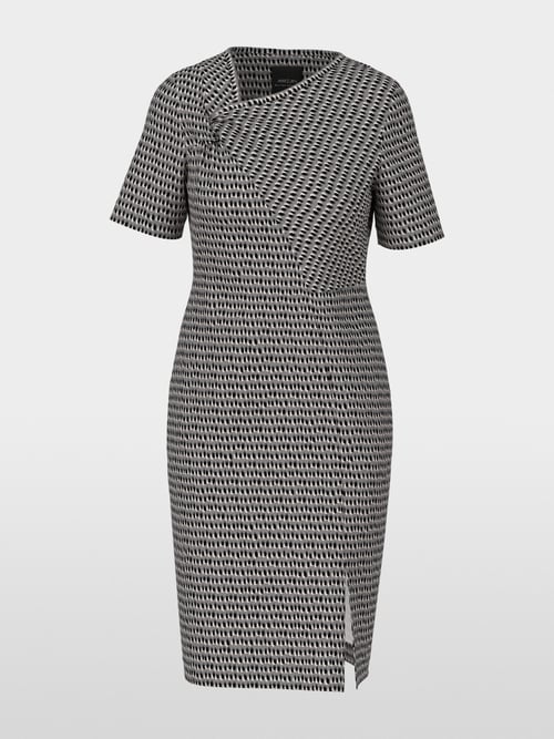 Robe asymétrique en jersey scuba