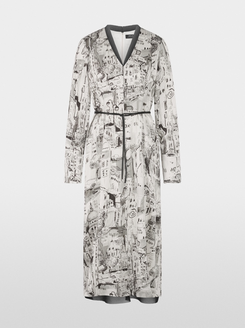 Printed dress in viscose