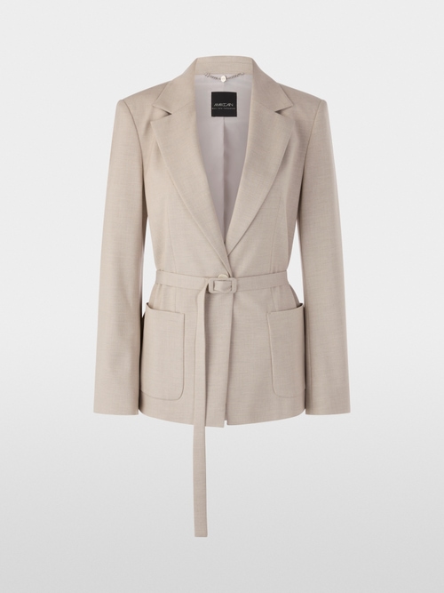 Blazer with tie belt