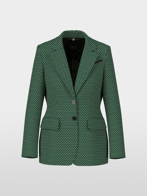 Blazer with herringbone pattern