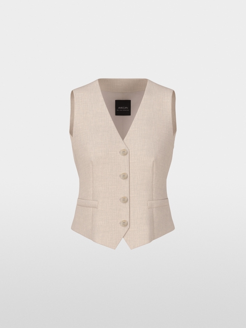 Taillierte Weste mit kleinem Gürtel