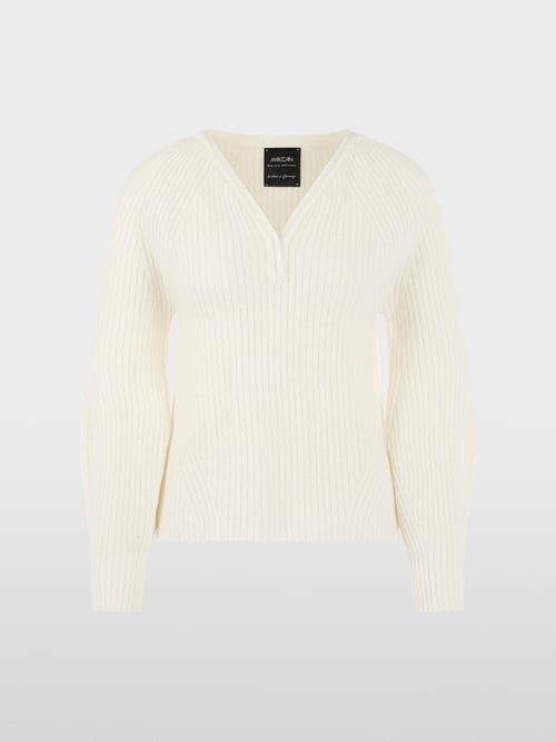 Trui met ribstructuur Knitted in Germany