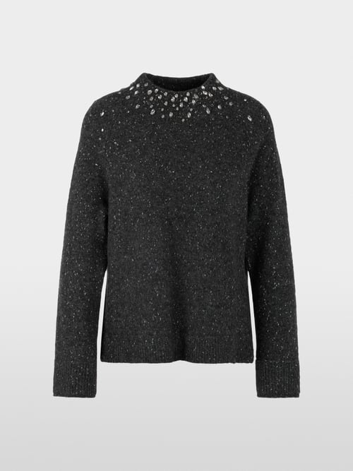 Pull en mélange d'alpaga avec détails pailletés