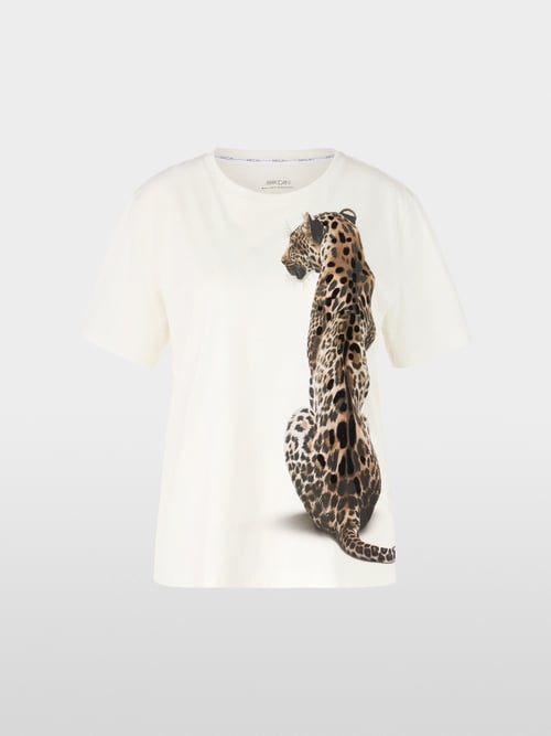 T-shirt avec imprimé léopard