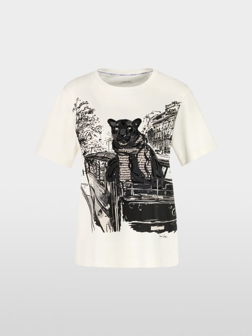 T-shirt avec imprimé panthère