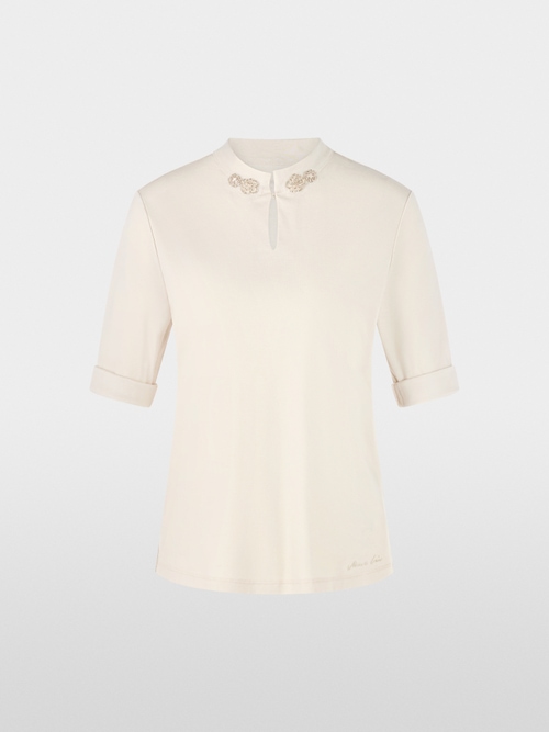 Shirt met glinsterende bloemen