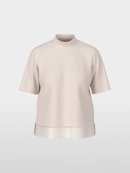 T-shirt avec bordure en soie