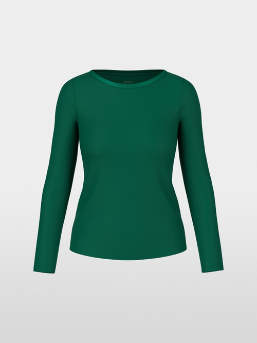 Longsleeve met zijden bies