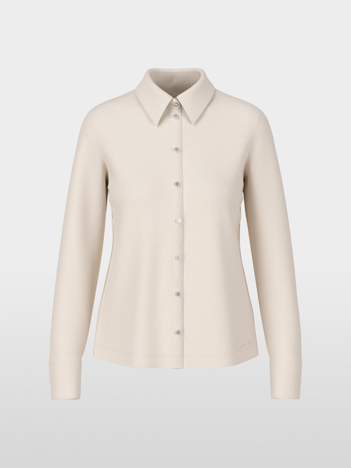 Shirt blouse in stretch cotton