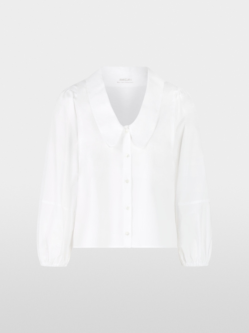 Katoenen blouse met volumemouwen