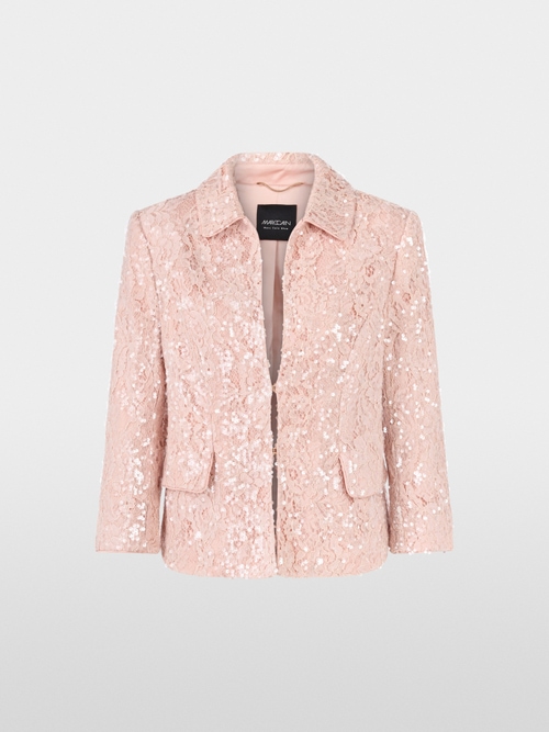 Veste à dentelle et paillettes