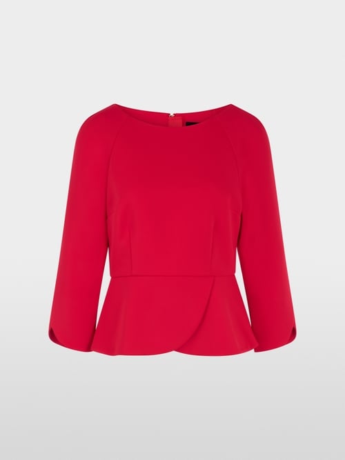 Elegant blouse with peplum