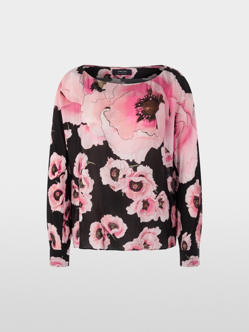 Losvallende blouse van viscose