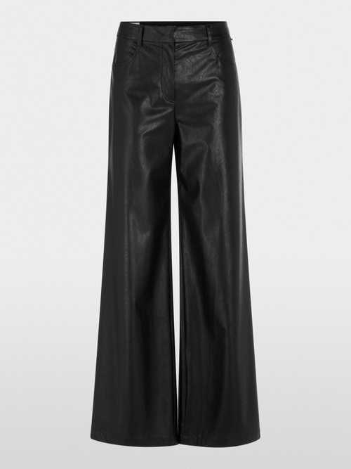 WARRI wide fit faux leather trousers