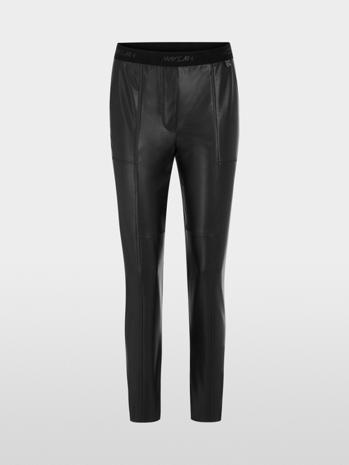 Imitatieleren broek SOFIA in bikerstijl