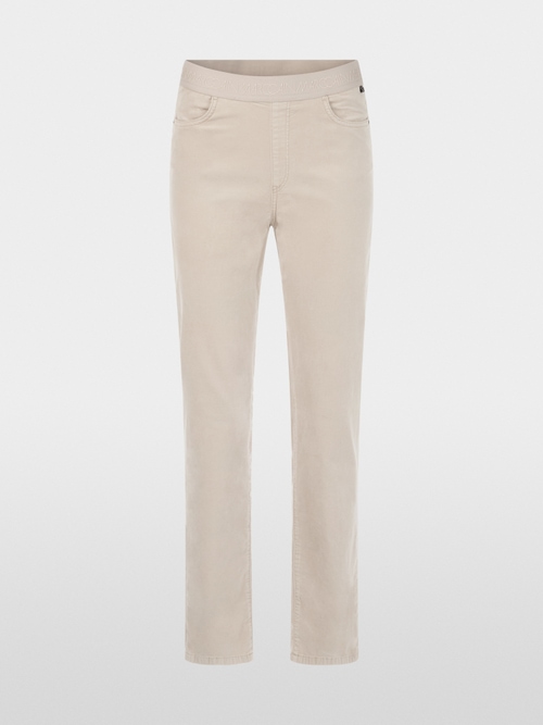 SIENA slim fit velvet pull-on trousers