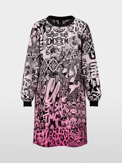 Kleid mit all-over Print