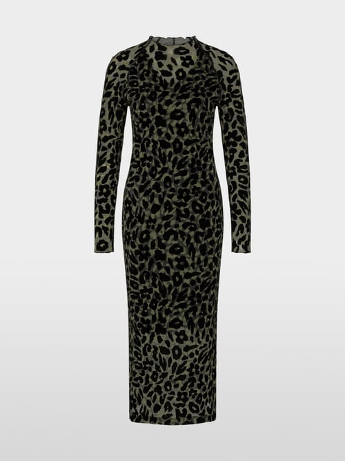 Robe longue moulante en maille