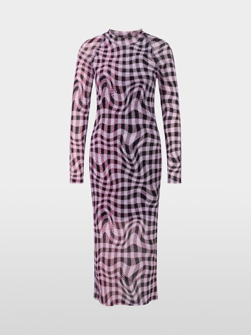 Midi-jurk in netlook