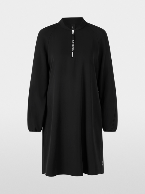 Kleid mit Zipper und Raffdetail