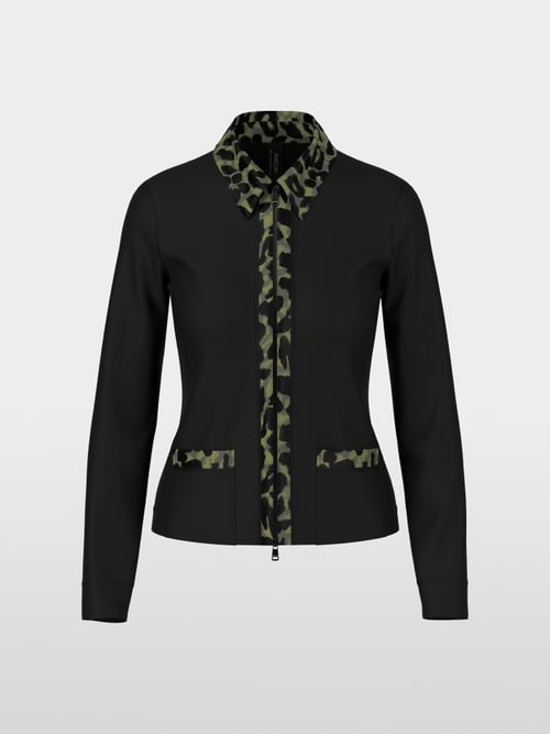 Veste en jersey avec détails imprimés cubes
