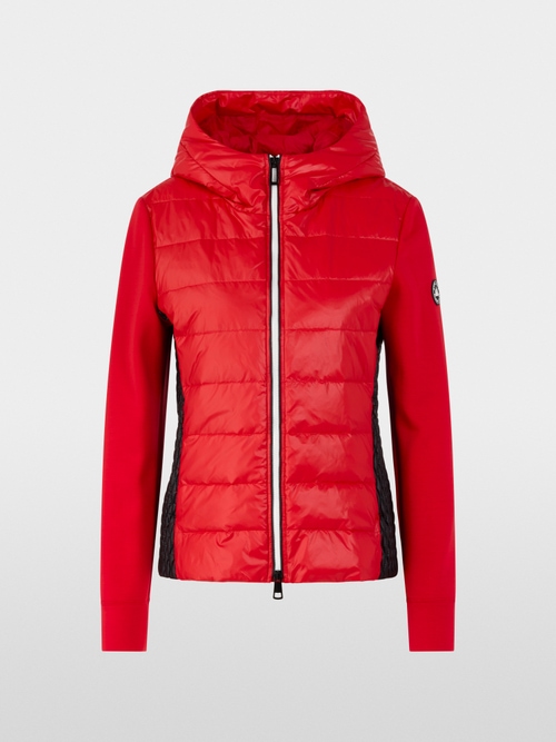 Jacke mit Fake-Daune und Kapuze