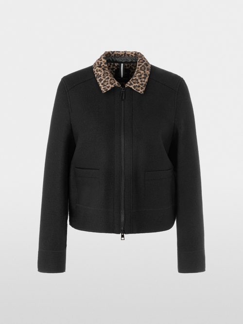 Veste en laine bouillie – Knitted in Germany