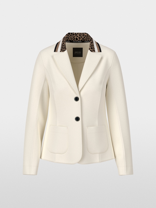 Single-breasted blazer in beaver