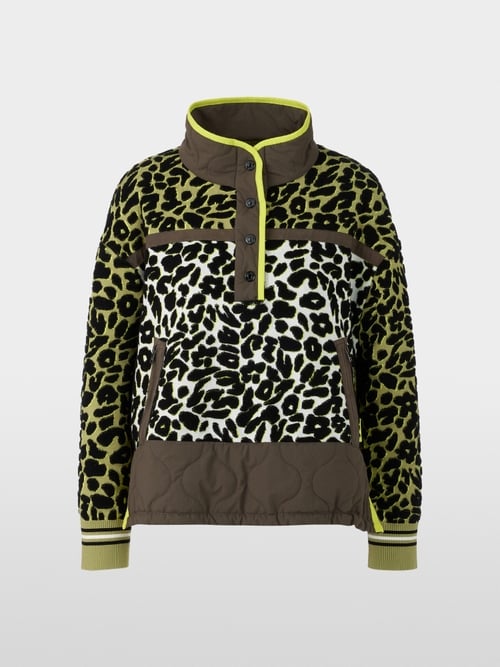 Pull trekking en maille effet 3D