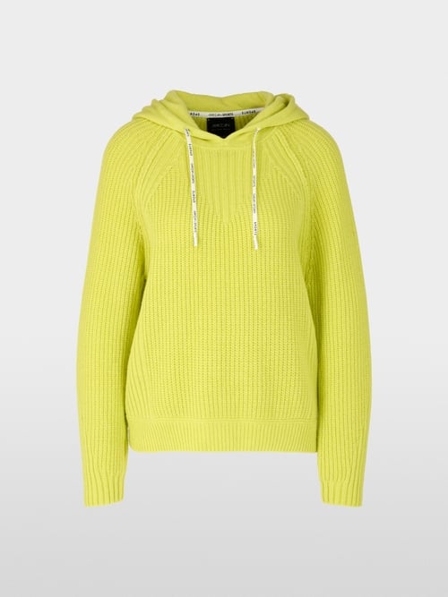 Knitted in Germany hooded jumper