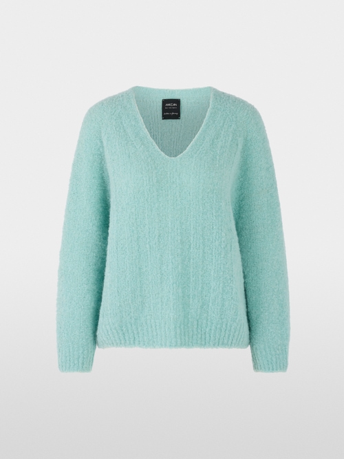 Knitted in Germany jumper with alpaca