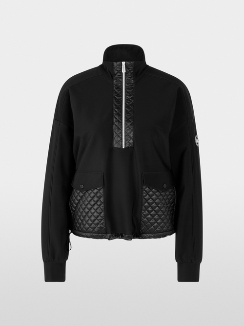 Sweatshirt met opstaande kraag en zakken