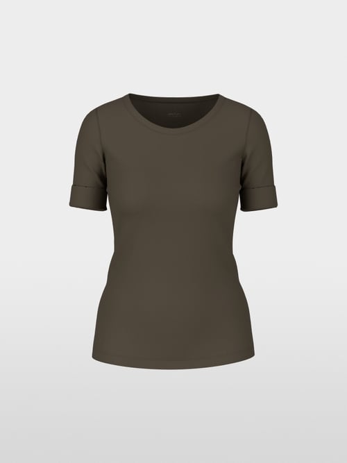 Basic shirt van stretchkatoen