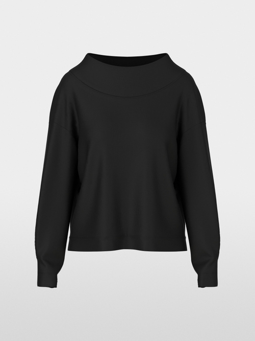 Langarmshirt mit U-Boot-Ausschnitt