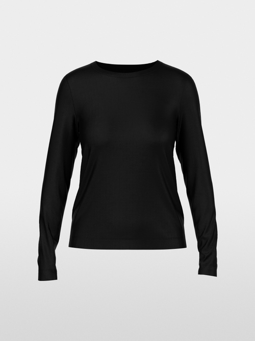 Classic plain long-sleeved shirt