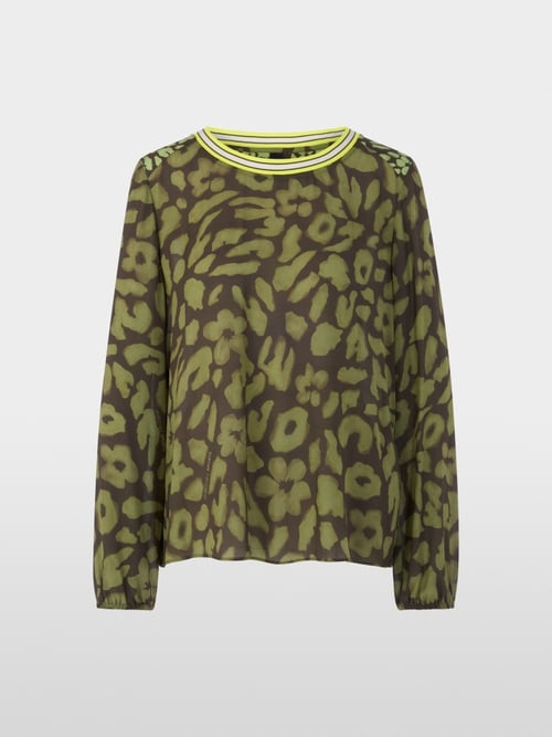 Blouse à enfiler avec imprimé léopard