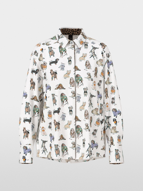 Rethink Together blouse with dog print
