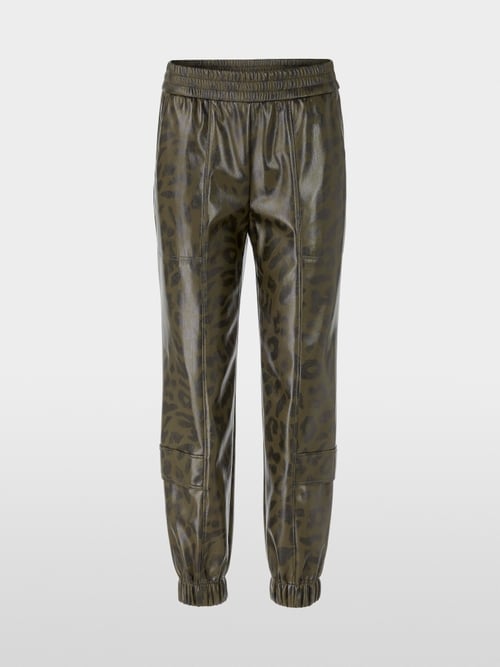 Pantalon en similicuir léopard ROYE