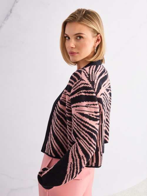 ‘Knitted in Germany’ jacquard cardigan