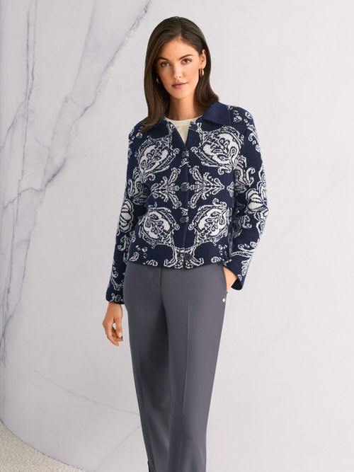 Jacquard cardigan ‘Rethink Together’
