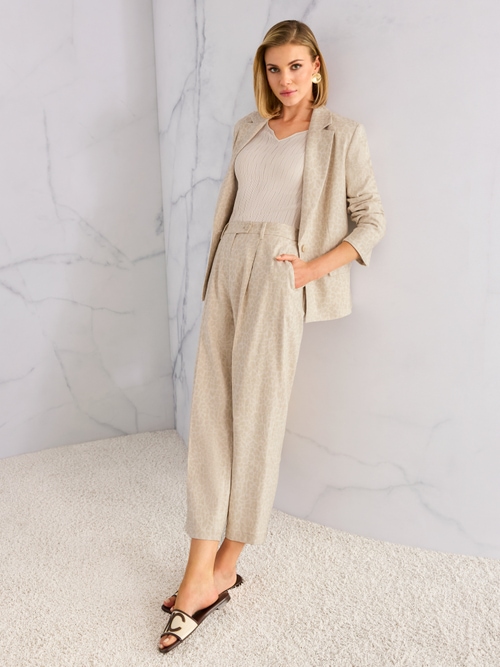 WASCO trousers with leopard print