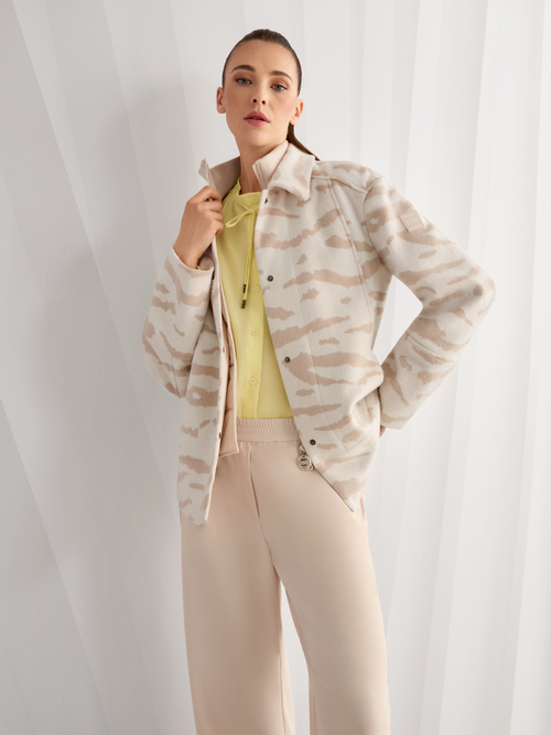 Hemdjacke mit Animal Print