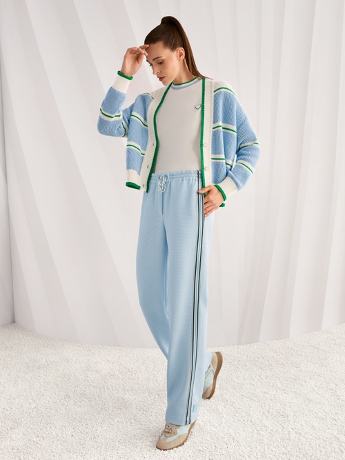 Shirt with heart and striped details
