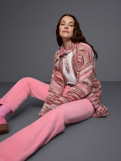 ‘Knitted in Germany’ long cardigan