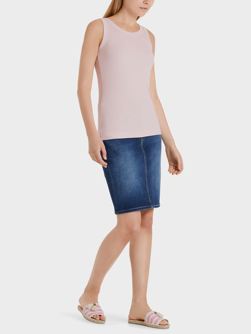 Tank Top aus Ripp-Jersey