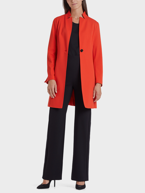 Cleaner Mantel aus Scuba-Jersey