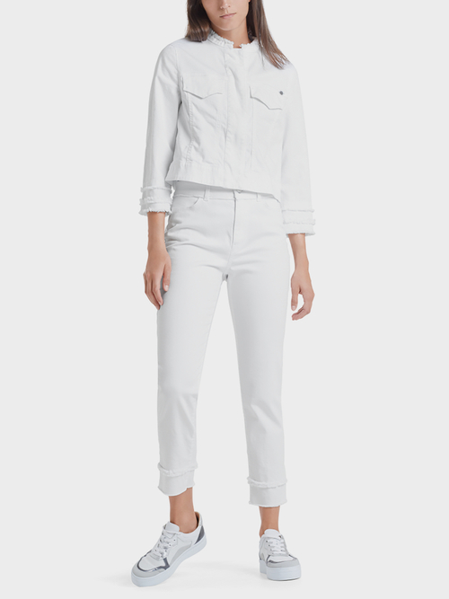 Jeansjacke mit Reißverschluss