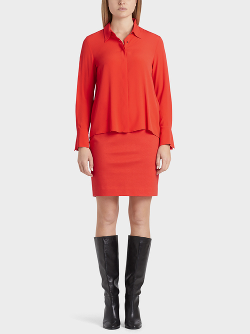 Elegante Bluse mit Seide