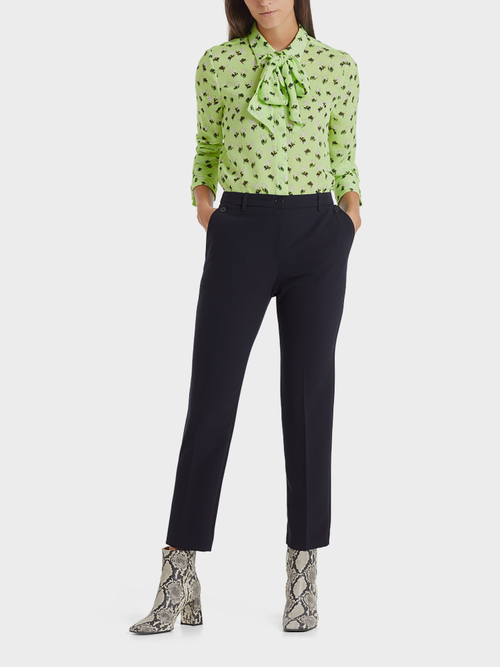 Pants with pressed creases