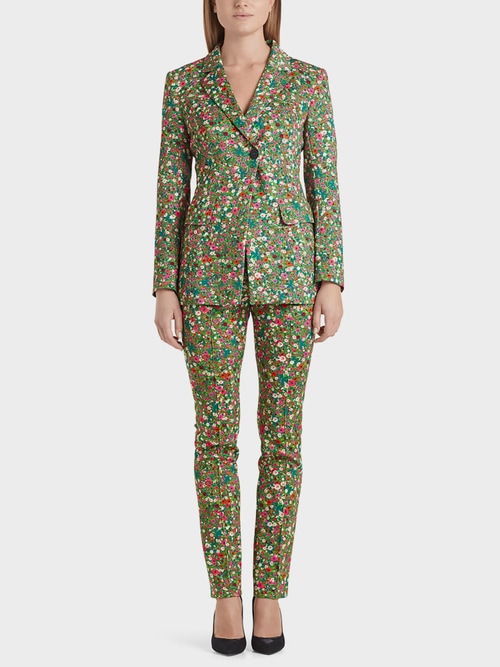 Millefleurs blazer in scuba jersey
